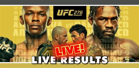most recent ufc results|UFC 276 results .